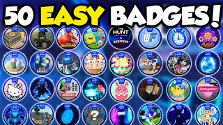 50 EASY BADGES TO GET IN THE HUNT! [ROBLOX]