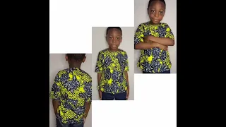 How to sew a male shirt for little children. Easy DIY for beginners.