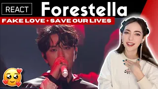 Reacting to FORESTELLA ( 포레스텔라 ) - Fake Love + Save our Lives | 2022 MAMA AWARDS