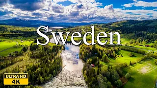 FLYING OVER SWEDEN (4K UHD): Relaxing Piano Music & Beautiful Nature Landscapes For Relaxation