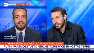 Leonardo Donno ospite a Rai News 24 - 21/02/2023