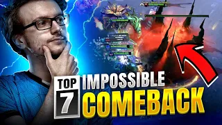 TOP 7 Impossible Comebacks in Dota 2 History