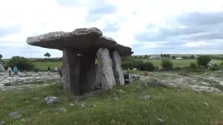 A Visit to the Ancient Poulnabrone Dolmen Portal Tomb in the Burren, County Clare, Ireland