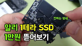 치킨보다싼 1만원 1TB 알리 SSD  구매 및 뜯어보기 / 1TB SSD