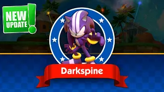 Sonic Dash - Darkspine Sonic New Character Unlocked & Fully Upgraded Update All Characters Unlocked