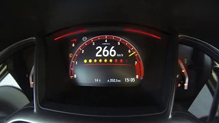 Honda Civic Type R 2018 acceleration & top speed 0-283 km/h