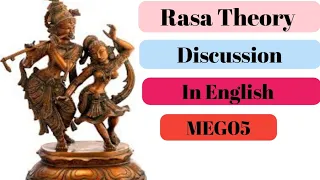 Rasa Theory Discussion in English/#MEG05 #Bharatmuni #Natyashastra