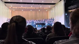 Amazing! High school honor choir students from 14 local schools sing "In Meeting We are Blessed"