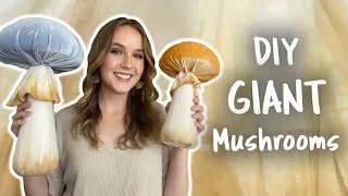 DIY ✨GIANT✨ Velvet Mushrooms! (beginner friendly!!)