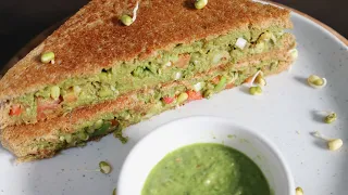 Moong Sprouts Sandwich Recipe | Healthy Lunch/Dinner Recipe |