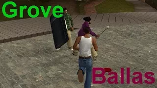 GTA San Andreas - Ballas vs Grove