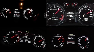 Audi TT Rs vs Audi Rs6 C7 vs Audi Rs3 8V vs Audi Rs4 B8 Acceleration