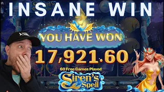 INSANE WIN on Siren's Spell (One of my BIGGEST wins)