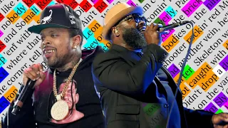 Westside Gunn & Black Thought, Ishkabibble’s | Rhyme Scheme Highlighted