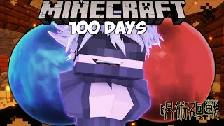 I Survived 100 Days in Minecraft Jujutsu Kaisen as Gojo Satoru... This is What Happened...