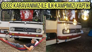 0302 Karavanımız ile İlk Kampımızı Yaptık!!!