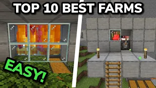 TOP 10 BEST FARMS in Minecraft Bedrock 1.20 (MCPE/Xbox/PS4/Nintendo Switch/PC)