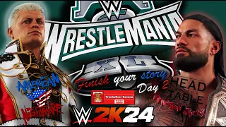 WRESTLEMANIA XL (40) | DAY 2 | WWE 2K24 WM 40 FULL MATCHES | WWE 2K24 PC GAMEPLAY | 4K UHD