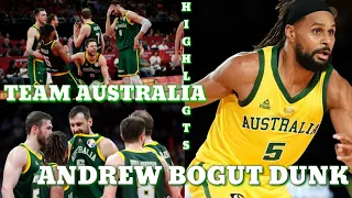 AUSTRALIA VS SPAIN SEMIFINALS | ANDREW BOGUT CLEAN UP MISSED AND THROW DOWN | FIBA WORLD CUP 2019