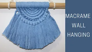 MINI MACRAME WALL HANGING Tutorial for COMPLETE beginners!