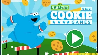 Sesame Street The Cookie Games Athlete Cookie Monster & Announcer Grover