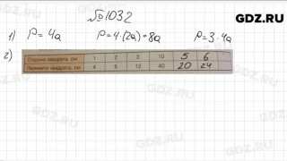 № 1032- Математика 6 класс Зубарева