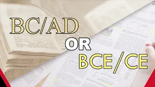 BC/AD or BCE/CE?