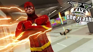 The Flash Stops Metro Terror! (GTA 5 Flash Mod Gameplay)