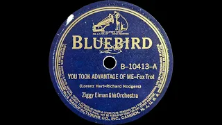 1939 Ziggy Elman - You Took Advantage Of Me (instrumental)