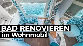 Bad renovieren im Wohnmobil für unter 200 EUR