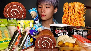 ASMR CONVENIENCE STORE'S FOOD, CHOCOLATE CAKE, SPICY NOODLES, SANDWICHES, ICE CREAM | MAR ASMR