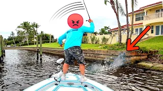 You Won't Believe WHY Huge Temper Tantrum! 😆 Great Results Fishing Florida Docks