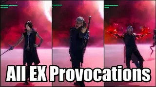 DEVIL MAY CRY 5 (2019) - All EX Provocations (Taunts) | Costs 3 Million Red Orbs Each