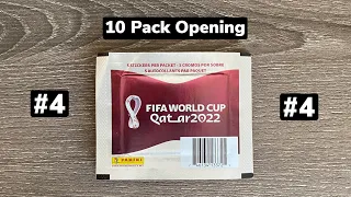 2022 Panini FIFA World Cup Qatar 10x Sticker Pack Opening #4 - Purple and Red!