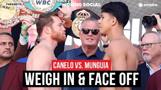 Canelo vs. Jaime Munguia Full Weigh In & Final FACE OFF | Premier Boxing Champions