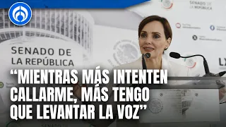 Lilly Téllez acusa maniobra política tras prohibición del INE