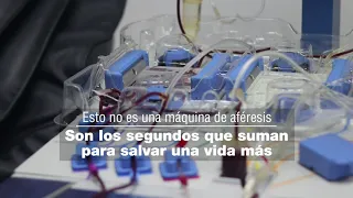 Esto no es una máquina de aféresis, son los segundos que suman para salvar una vida más #CruzRoja