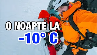 Am dormit o noapte la -10° C în refugiul Bucura din munții Retezat.