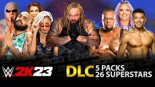 WWE 2K23 - ALL 5 DLC PACKS: 26 Superstars & Tag Teams (Prediction)