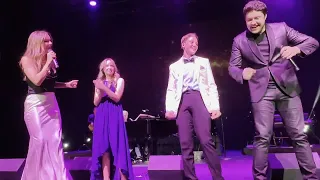 Alex Muno and Lillian Breeze sing at An Intimate Evening With David Foster and Katharine McPhee Show