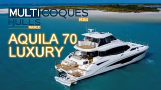 AQUILA 70 LUXURY Power Catamaran - Boat Review Teaser - Multihulls World - Multicoques Mag