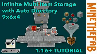 The smallest Infinite Multi Item Storage in Minecraft - Now with Auto Directory