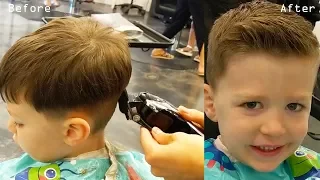 How to Cut Little Boys Hair with Clippers & Scissors + Blending and Cowlick Instruction