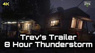 Trev's Trailer, 8 Hour Heavy Thunderstorm, GTA V Ambience, ASMR, Heavy Rain Sounds To Help You Sleep