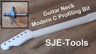 Guitar Neck Modern C Router Bit from SJE Tools