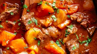 Potato Beef Stew Recipe (One Pot Meal)