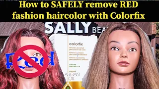 One n' Only Colorfix: How to SAFELY remove RED fashion haircolor with Colorfix