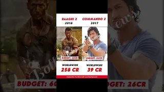 Baaghi 2 Vs Commando 2 Movie Comparison | Box Office Collection #shorts