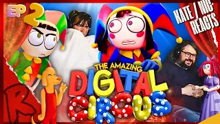 THE AMAZING DIGITAL CIRCUS - Ep 2: Candy Carrier Chaos! - @GLITCH | KATE AND NIC REACT