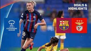 HIGHLIGHTS | FC Barcelona vs. Benfica -- UEFA Women's Champions League 2022-23 (Español)